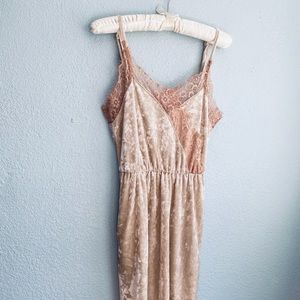 Midi Dress, Madison & Berkeley Velvet & Lace , XS